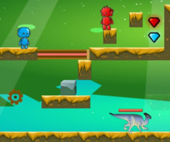 Fire And Water In Dino World