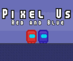 Pixel Us Red and Blue