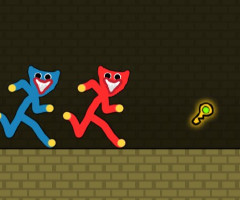 Red and Blue Stickman Huggy